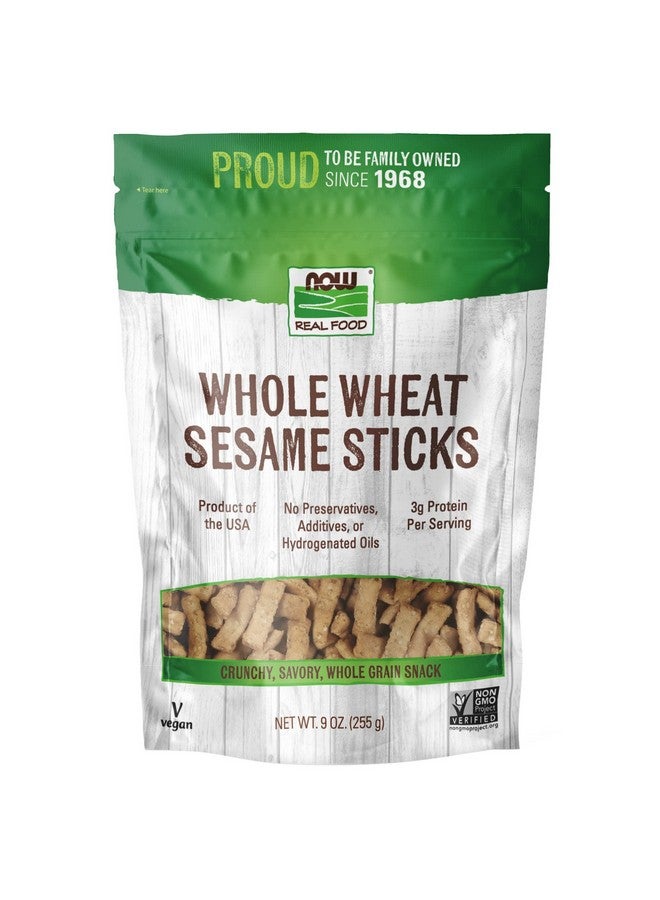 Foods Whole Wheat Sesame Sticks Product Of The Usa No Preservatives Additives Or Hydrogenated Oils Certified Nongmo 9Ounce (Packaging May Vary)