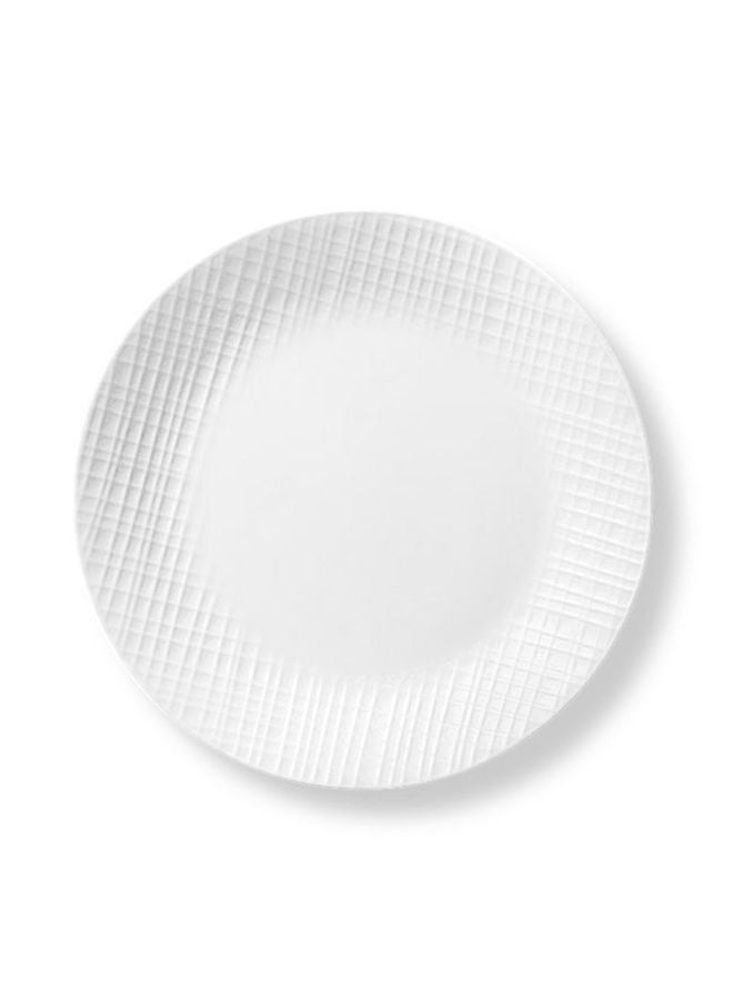 Set Of 6 Dinner Plate Linen Weave 1135339 26cm