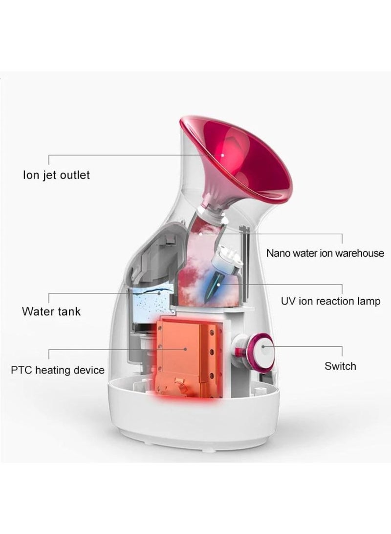 Professional Facial Steamer Warm Mist Humidifier for Home & Salon Rapid Mist Quiet Operation for Deep Cleansing & Rehydration