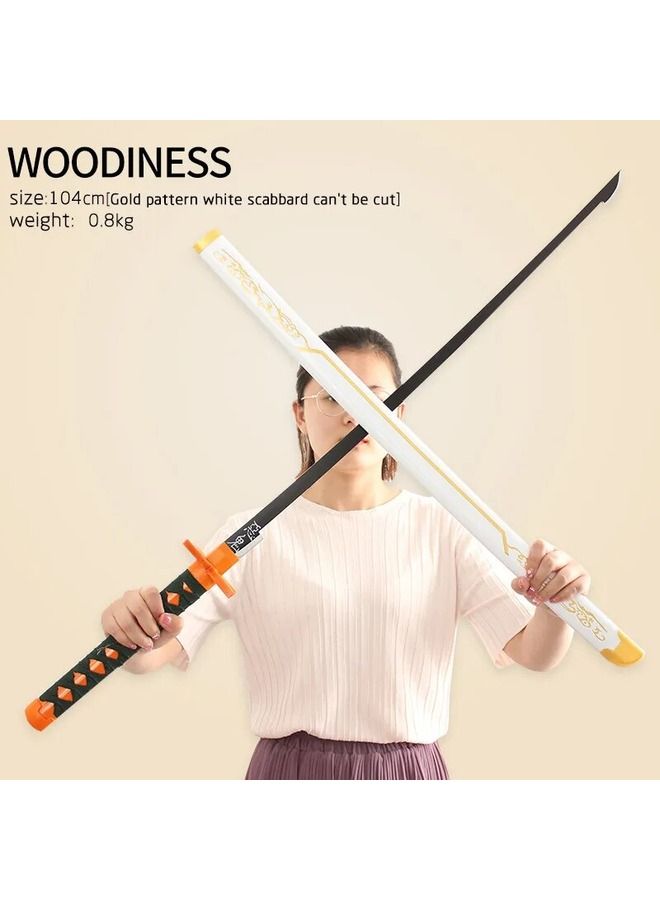 Sword,wooden Sword Japanese Anime Toy Katana Beautiful Katana for Anime Lovers Roleplay Splicing Sword Made of Wood