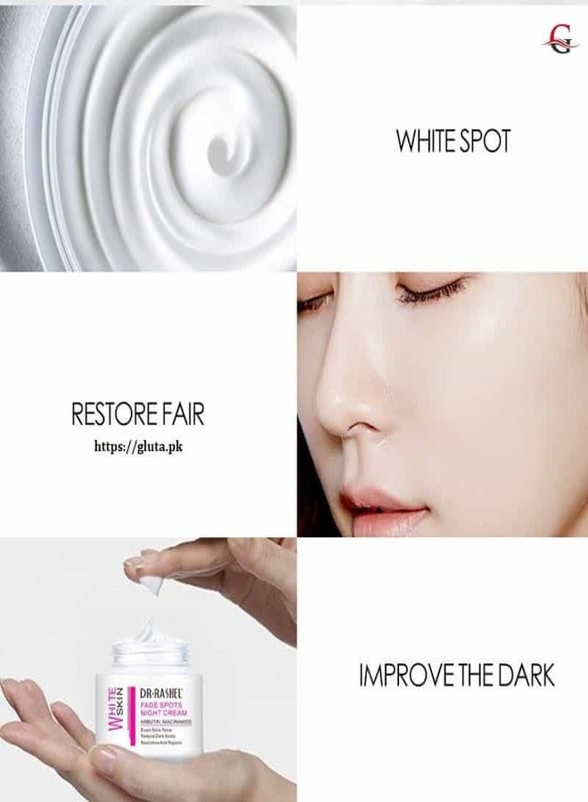 Dr., Rashel Fade Spots Night Cream, Whitening Fade Dark Spot Cleanser and Day Cream Skin Whitening Cream