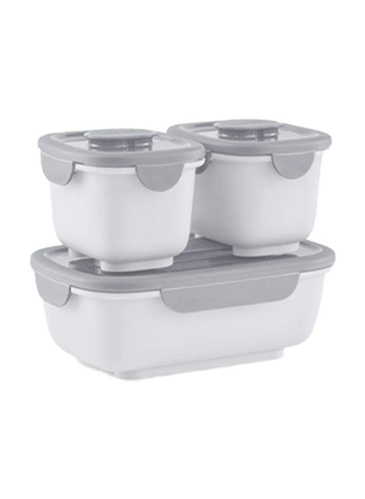 OmieGo Bio Bento Containers, Set of 3-Stone