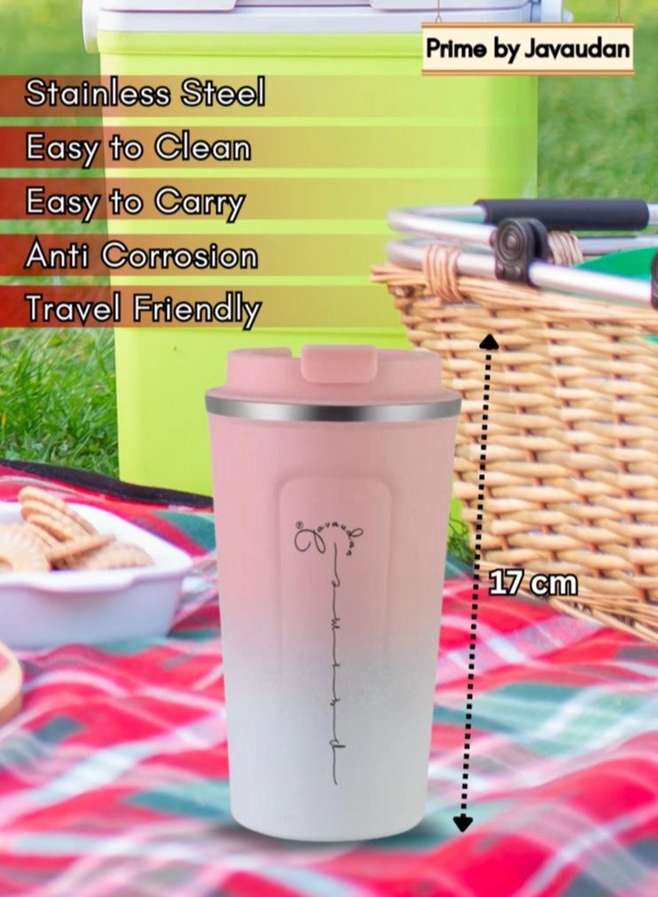 Stainless Steel Travel Coffee Mug Double Layer Vacuum Insulation Coffee Cup Portable 510 ml (2 pcs)