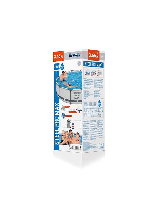 Steel Pro Frame Pool Set( Filter Pump) 366x76cm