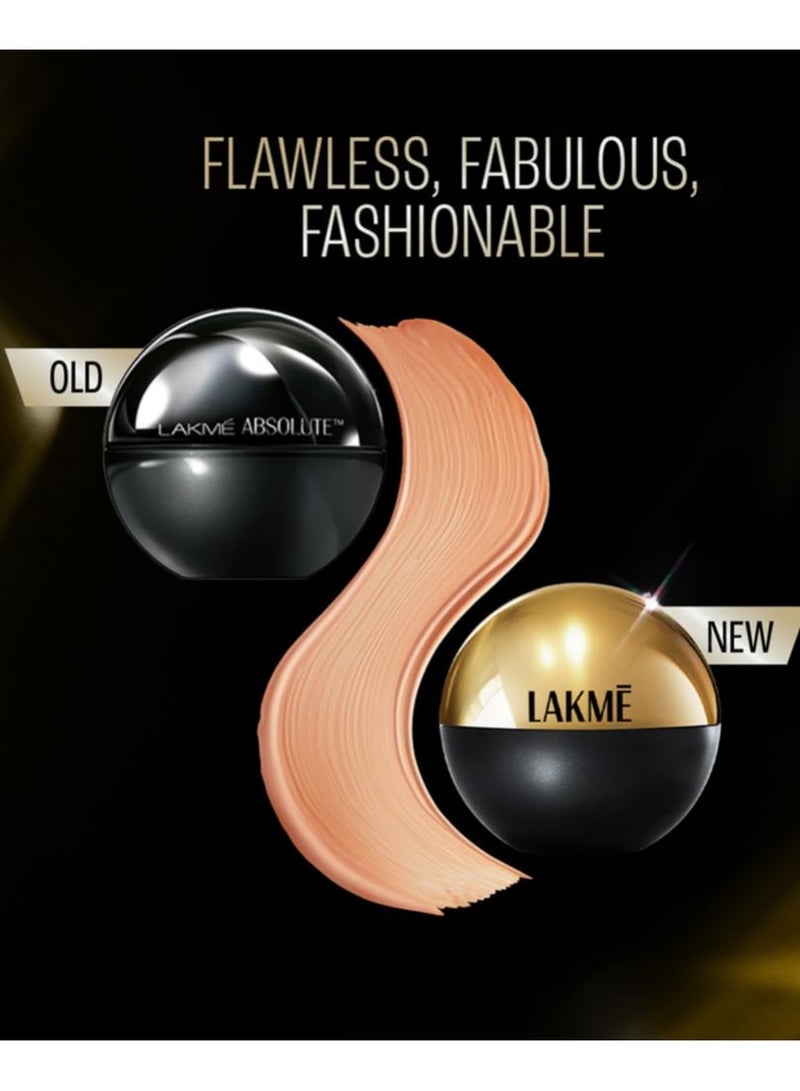 Lakme Absolute Skin Natural Mousse Golden Light SPF Natural Finish Matte Cream Foundation