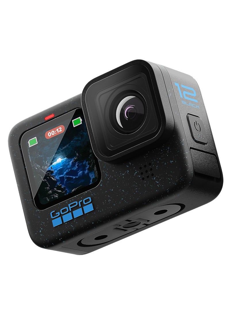 HERO12 Black - Waterproof Action Camera With 5.3K60 Ultra HD Video, 27MP Photos, HDR, 1/1.9