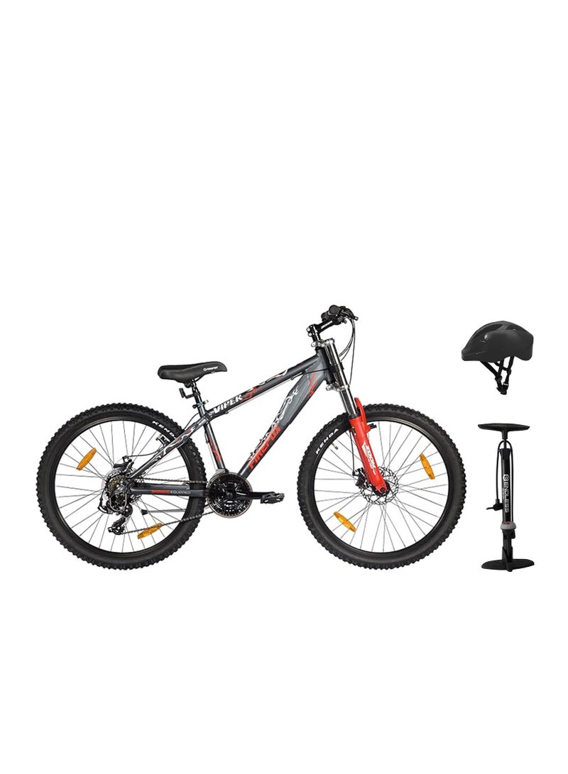 Bicycle 26 (Viper) With Cycling Helmet And Cycle Air Pump