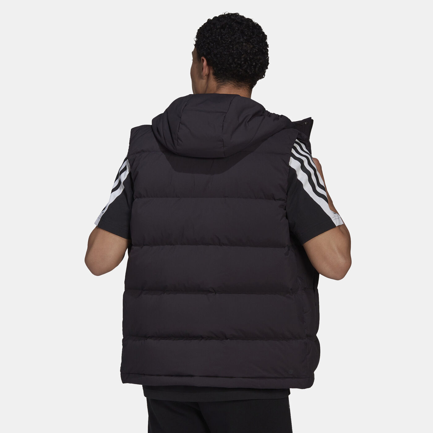 Men's Helionic Hooded Down Vest Jacket