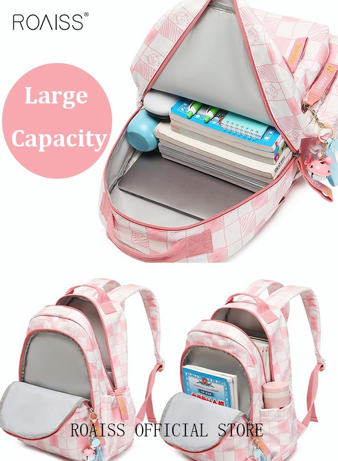 Large Capacity Backpack 14 Inch Laptop Bag  Wide and Thickened Shoulder Straps Waterproof and Wear Resistant