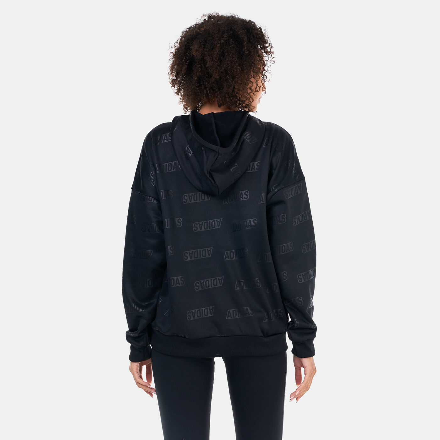 Women's Embossed Monogram Pullover Hoodie