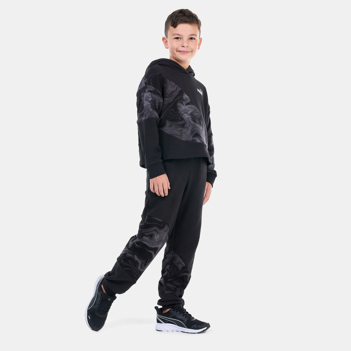 Kids' POWER Marbleized Pullover Hoodie