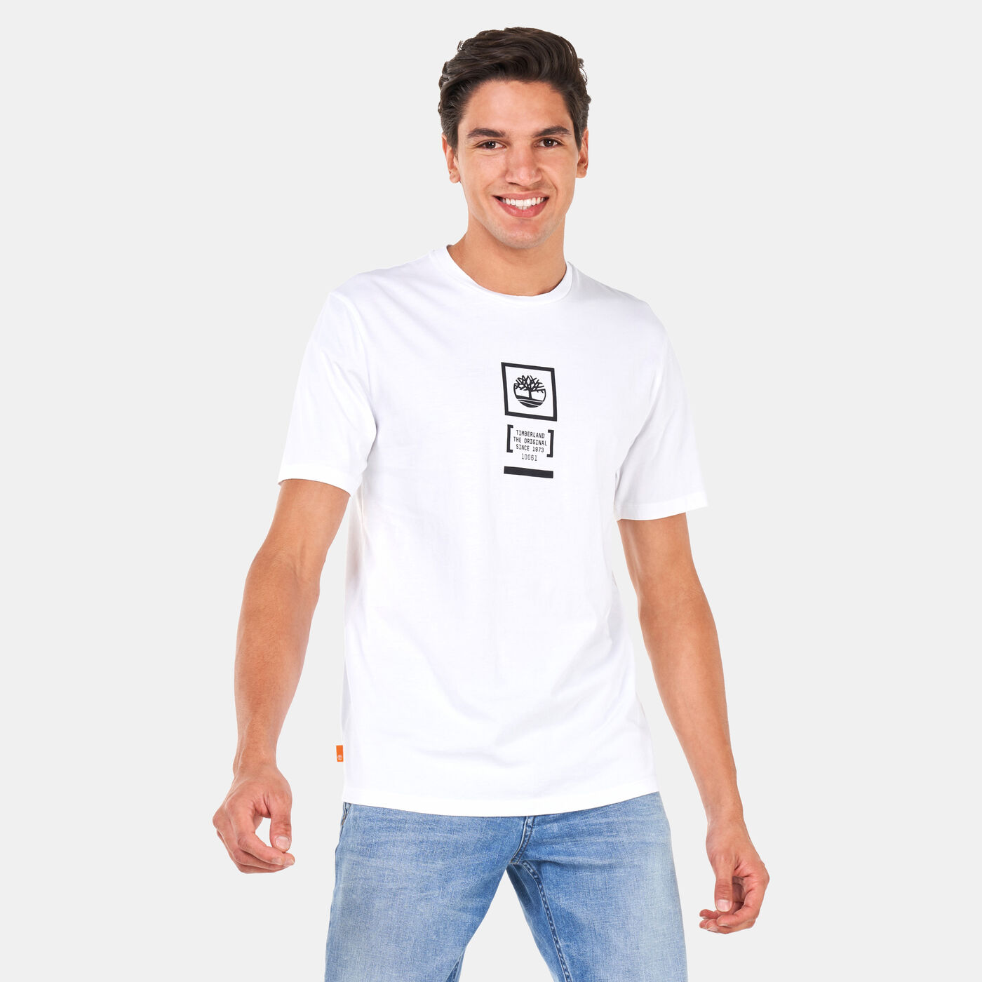 Men's Back Stack Logo Camo T-Shirt