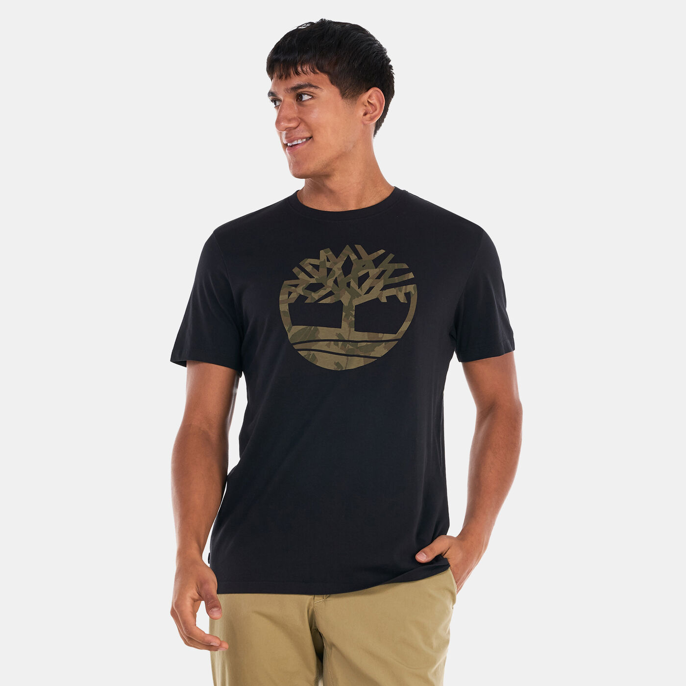 Men's Camo Tree Logo T-Shirt