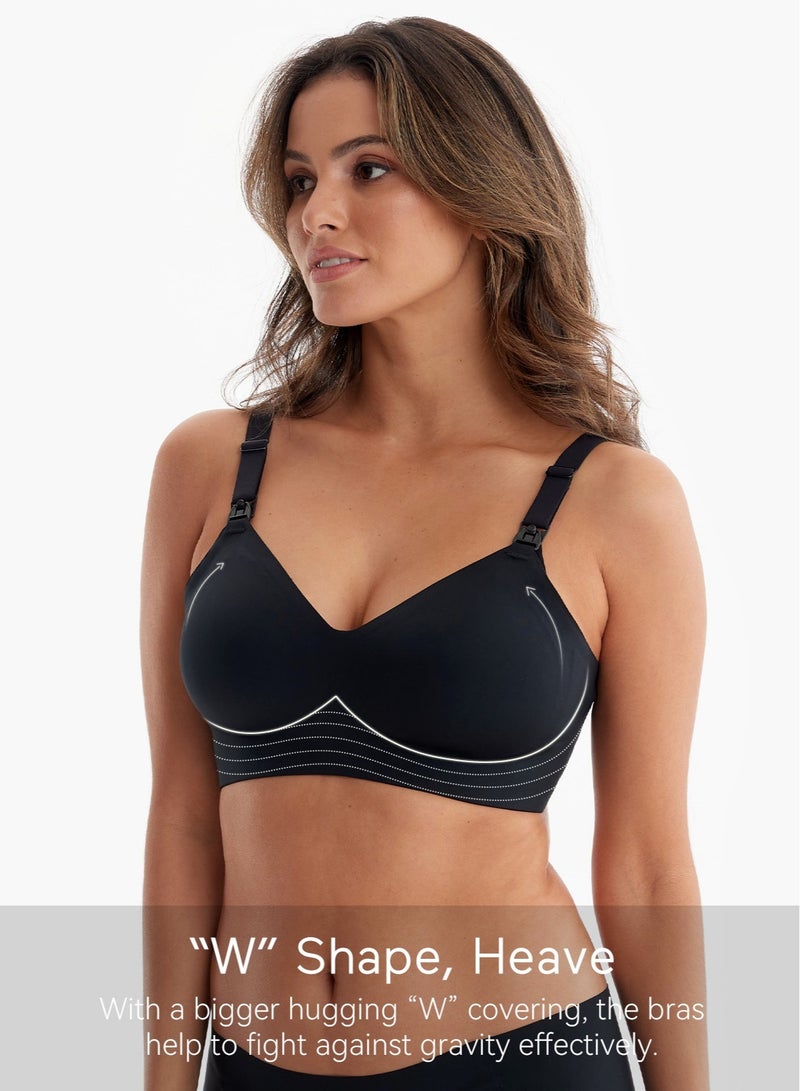 Nursing Bras for Breastfeeding, Seamless Ultra Comfort Maternity Bra, Natural Shape, Pregnancy Sleep Bralette