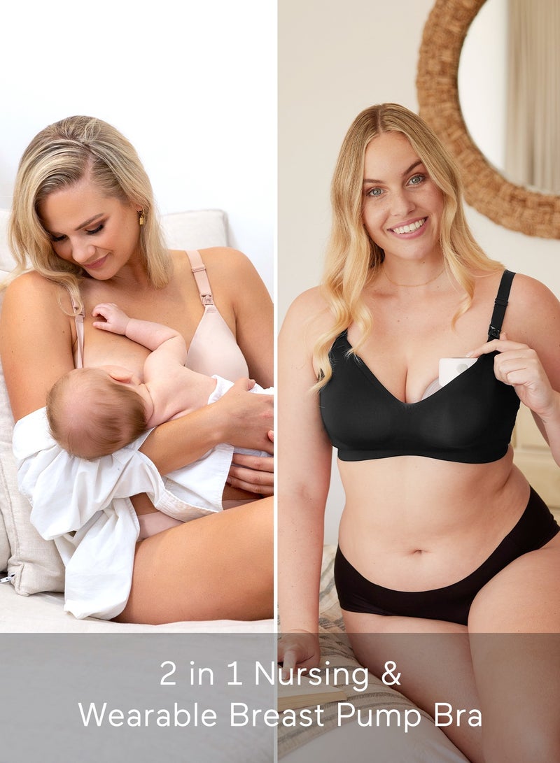 Nursing Bras for Breastfeeding, Seamless Ultra Comfort Maternity Bra, Natural Shape, Pregnancy Sleep Bralette