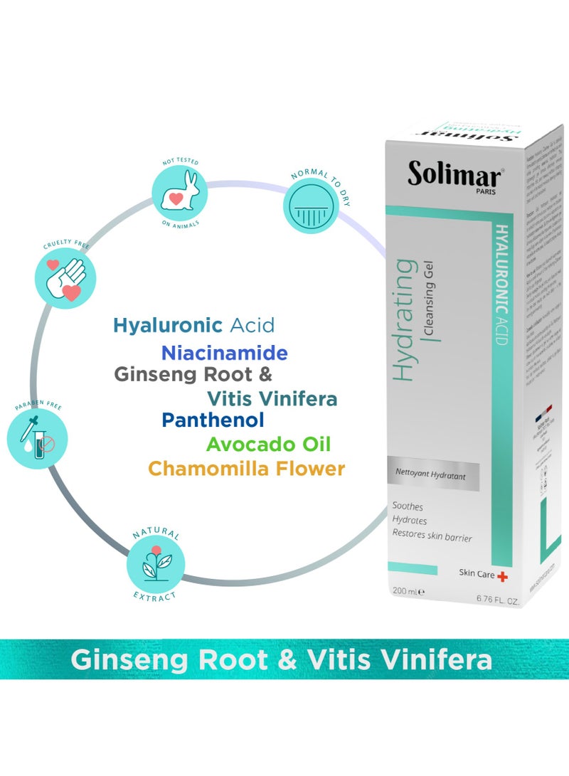 Solimar Paris Hydrating Cleansing Gel 200ml