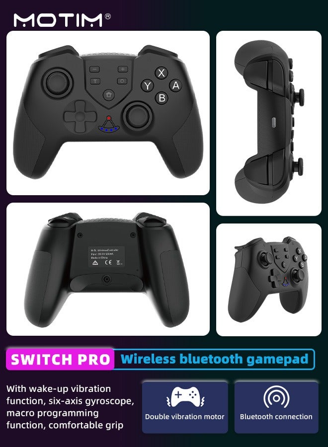 6-Axis Handle Wireless Bluetooth Switch Pro Controllers, Wake-up Function for Switch Lite Switch, OLED Switch Remote Gamepad, Gyro Axis Programmable