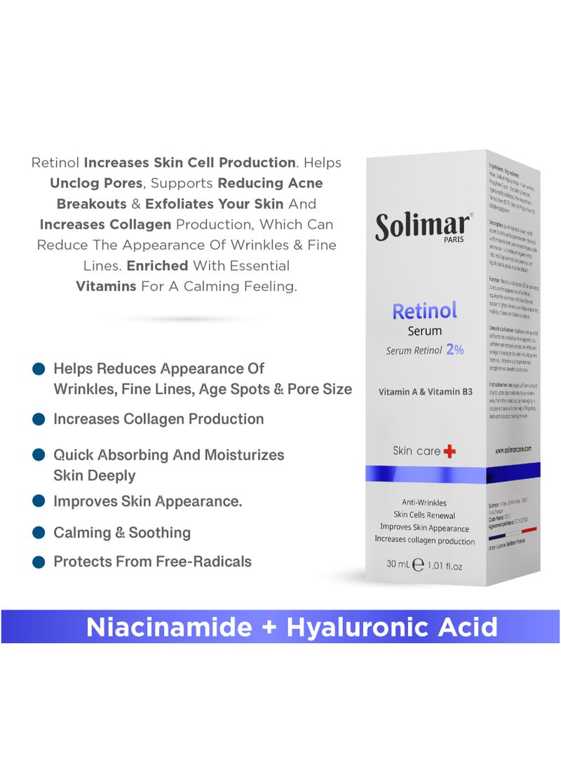 Solimar Paris Retinol Serum 30ml