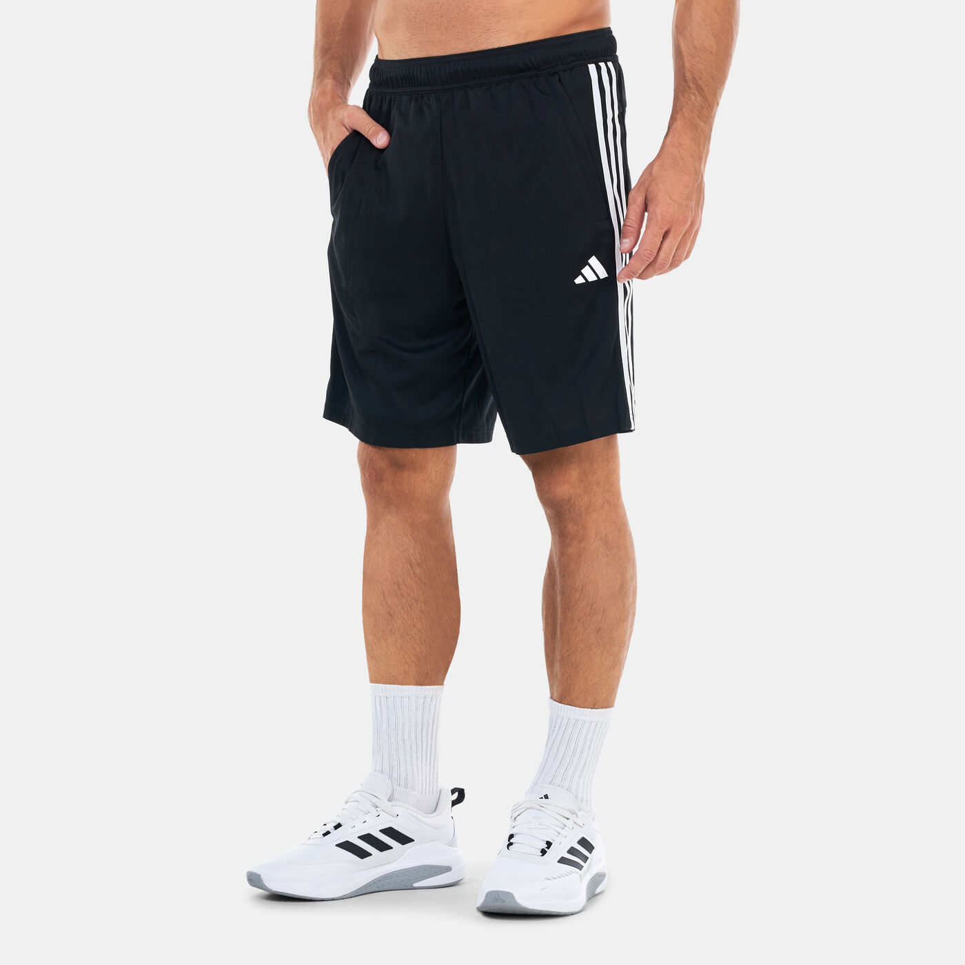 Men's Train Essentials Pique 3-Stripes Training Shorts