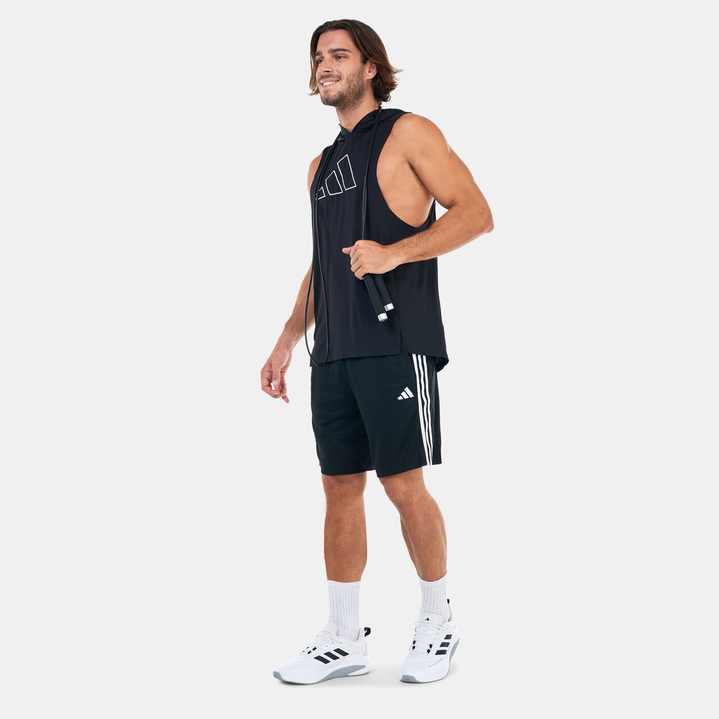 Men's Train Essentials Pique 3-Stripes Training Shorts