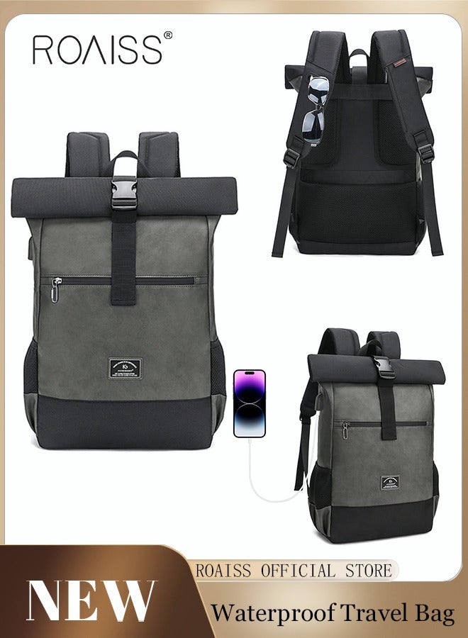 Functional Backpack for Men Light Business Style Large Capacity Design Short Distance Travel Bag Waterproof and Wear Resistant 156 Inch Computer Bag