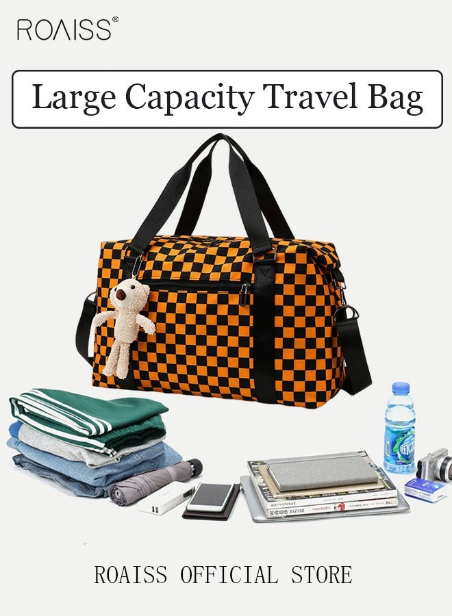 Functional Sports Fitness Handbag with Dry and Wet Separation Large Capacity Design Business Trip and Boarding Short Distance Travel Bag