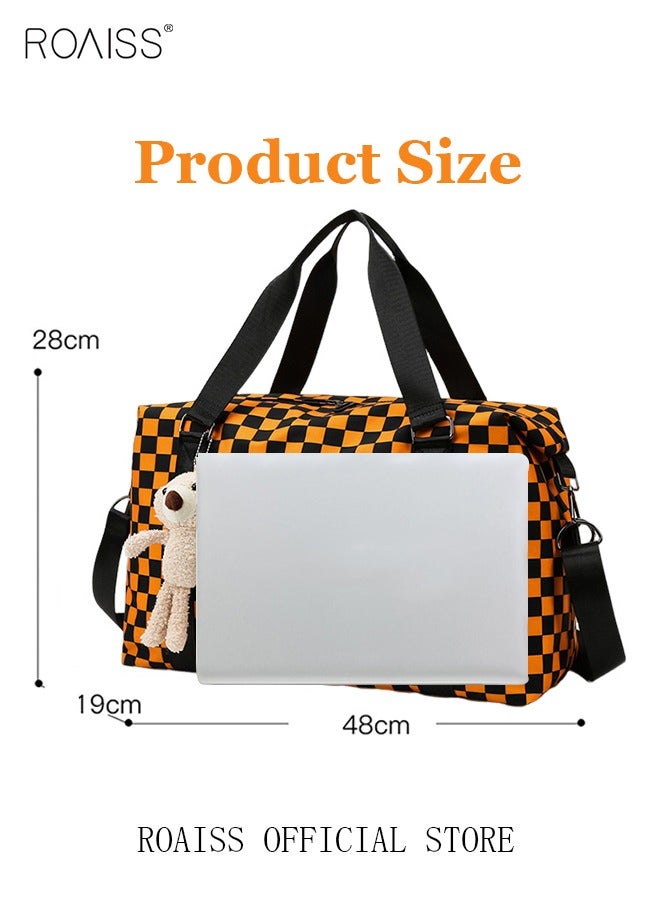 Functional Sports Fitness Handbag with Dry and Wet Separation Large Capacity Design Business Trip and Boarding Short Distance Travel Bag
