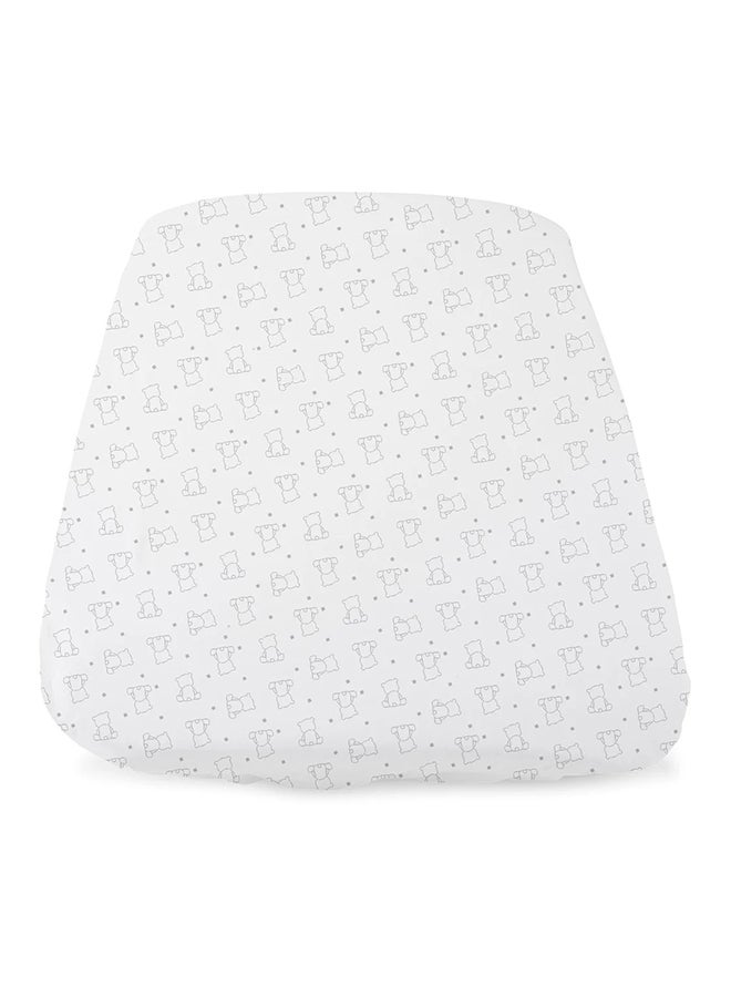 Crib Set 2 Fitted Sheets Compatible With Next2Me Forever, Bear