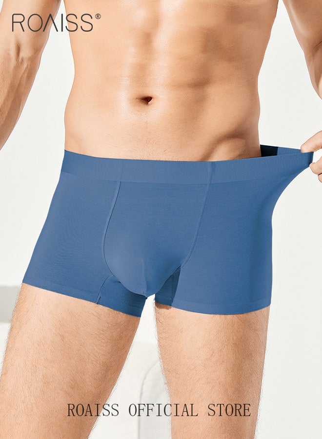 Men Boxers 3 Pack Set Trend Men Teenage Boys Underwear Short Briefs High Elastic Classic Underwear
