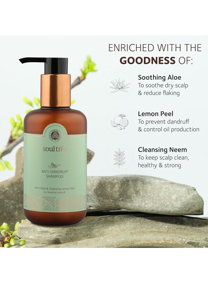 SoulTree Anti Dandruff Shampoo With Aloe Cleansing Lemon Peel For Moderate Dandruff 250ml