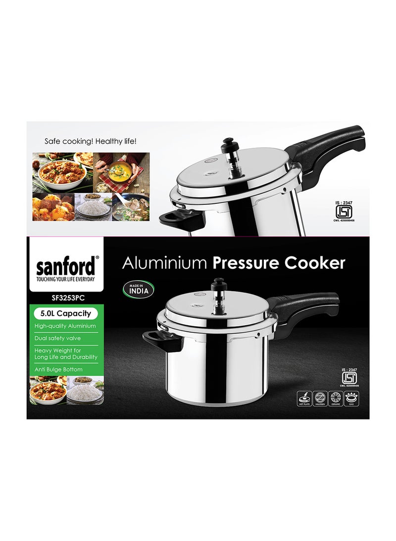 Aluminum Pressure Cooker With Induction Base 5 L 0.01 W SF3253PC-5.0L Silver