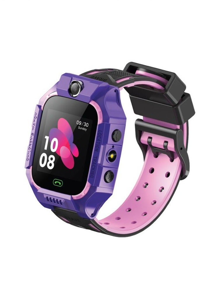 Smart Watch for Kids Series 5 with GPS and Sim Card Slot and Two-Way Call and SOS Alarm and Location - Purple