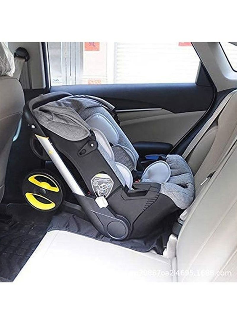 Portable Baby Car Seat Two-Way Carrier Rocking Chair Cradle Stroller, 4-In-1  - Grey