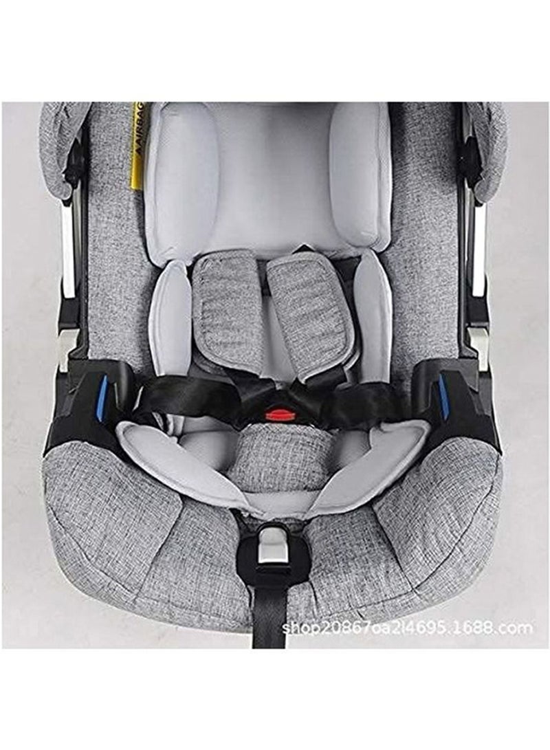 Portable Baby Car Seat Two-Way Carrier Rocking Chair Cradle Stroller, 4-In-1  - Grey