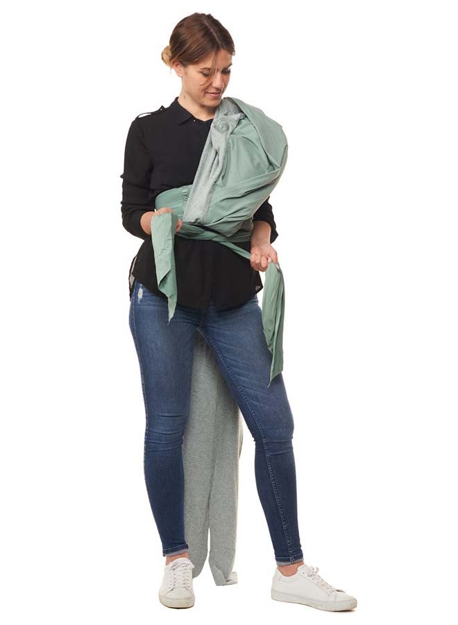 Boppy Comfy Hug, Silver Green