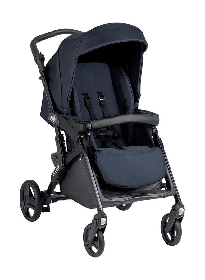 Fluido Easy Baby Travel System - Light Grey, Adjustable 3-Position Backrest, From 0 To 4 Years Old, 22 Kg, 5-Point-Safety Harness, Freestanding When Folded, Made In Italy