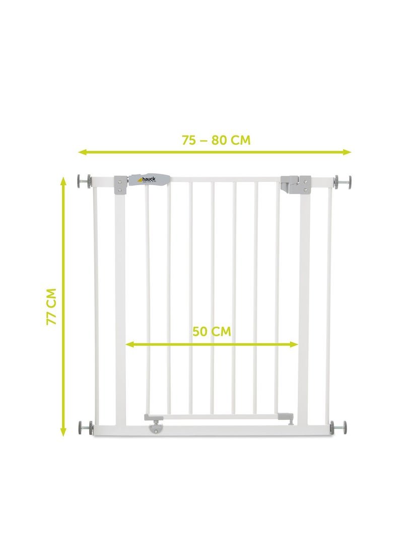 Safety Gates Open N Stop - White