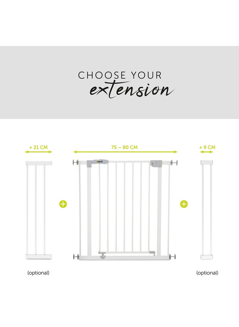Safety Gates Open N Stop - White