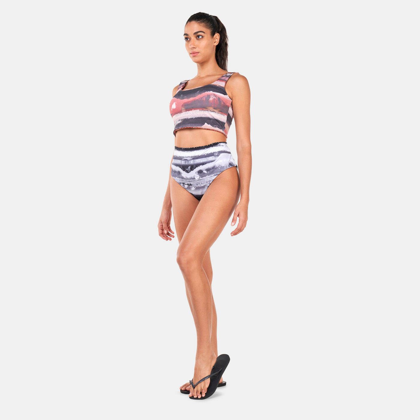 Women's Swim Adventure Reversible Crop Top