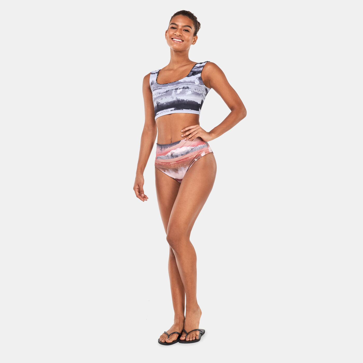 Women's Swim Adventure Reversible Crop Top