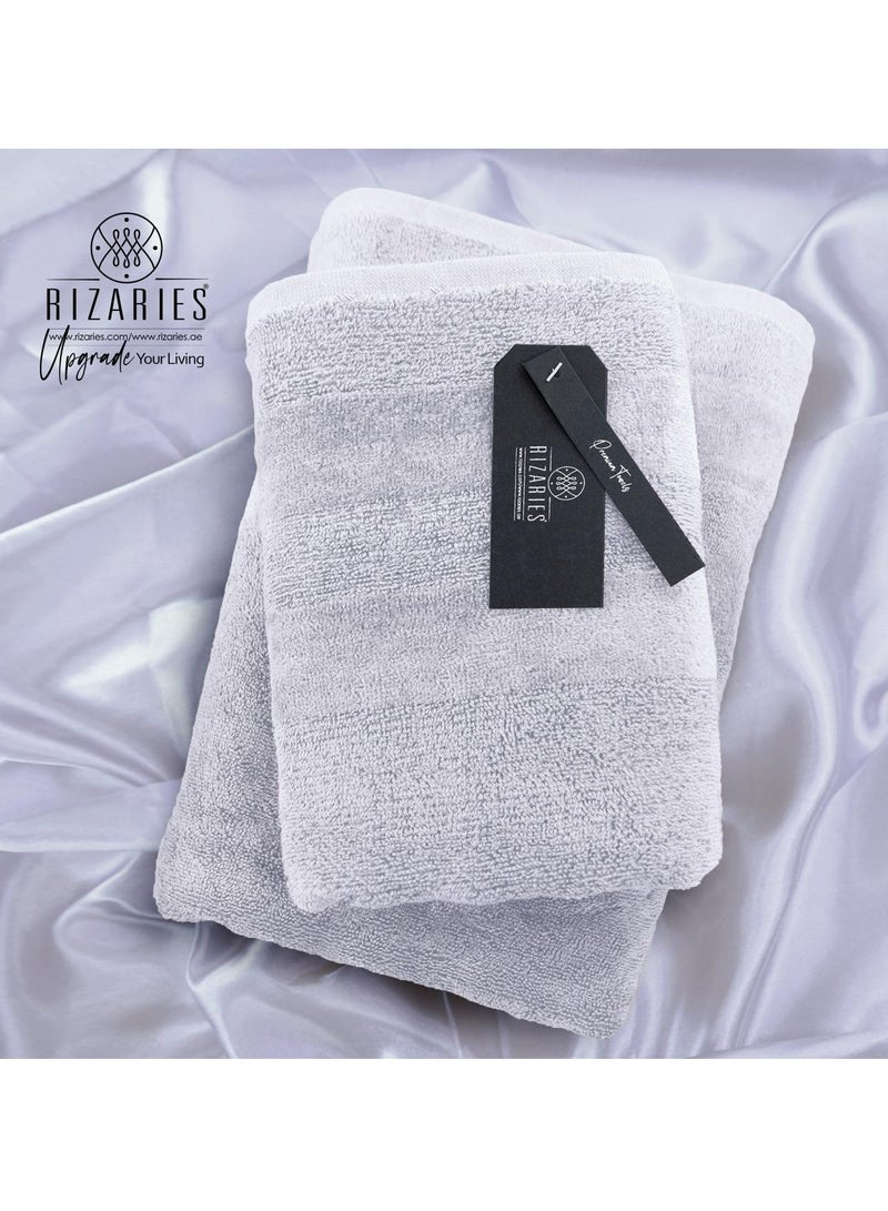 Luxury Couple Bathroom Set - 2 Bathrobes with Slippers and 2 Towel Sets - Unisex