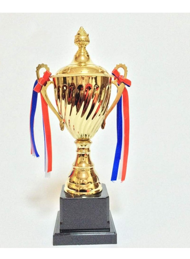 AKDC Gold Trophy Metal Trophy Awards Cup Trophy for Sport Tournaments Competitions School Honor Game 35cm