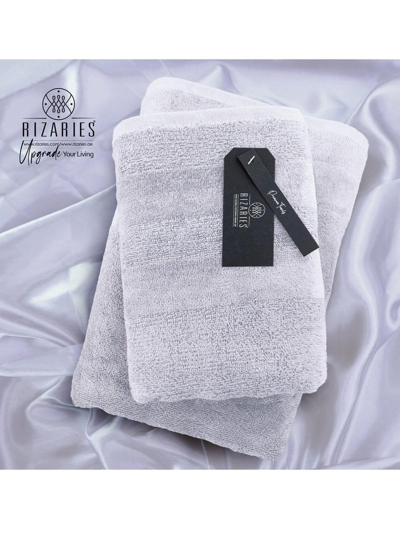 Luxury Couple Bathroom Set - 2 Bathrobes with Slippers and 2 Towel Sets - Unisex