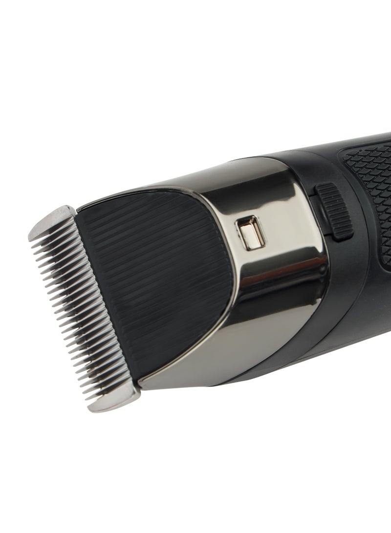 Geepas Digital Hair Clipper- GTR56032| Hair Clipper with High Capacity Battery| High Performance Blade with Titanium Coating for Efficient Operation, Does not Hurt Scalp| Digital Display