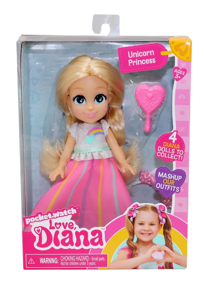 Love Diana 6-Inch Doll - Unicorn Princess