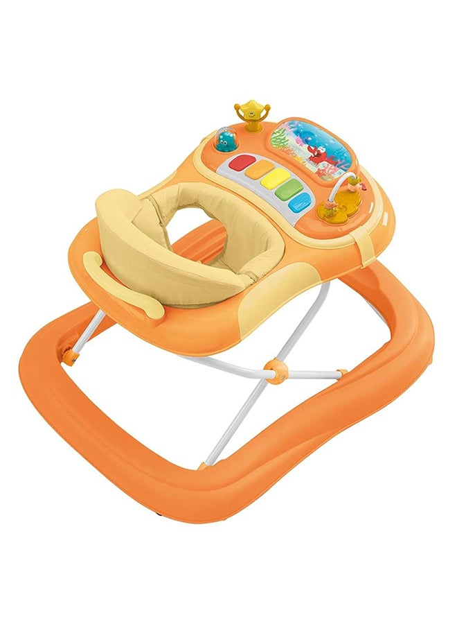 Giocando Baby Walker, Kids, Toddler, Push, Learning, Round, Activity Walker, Adjustable, Foldable - Oranges