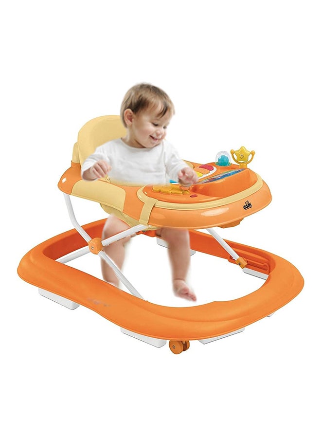 Giocando Baby Walker, Kids, Toddler, Push, Learning, Round, Activity Walker, Adjustable, Foldable - Oranges