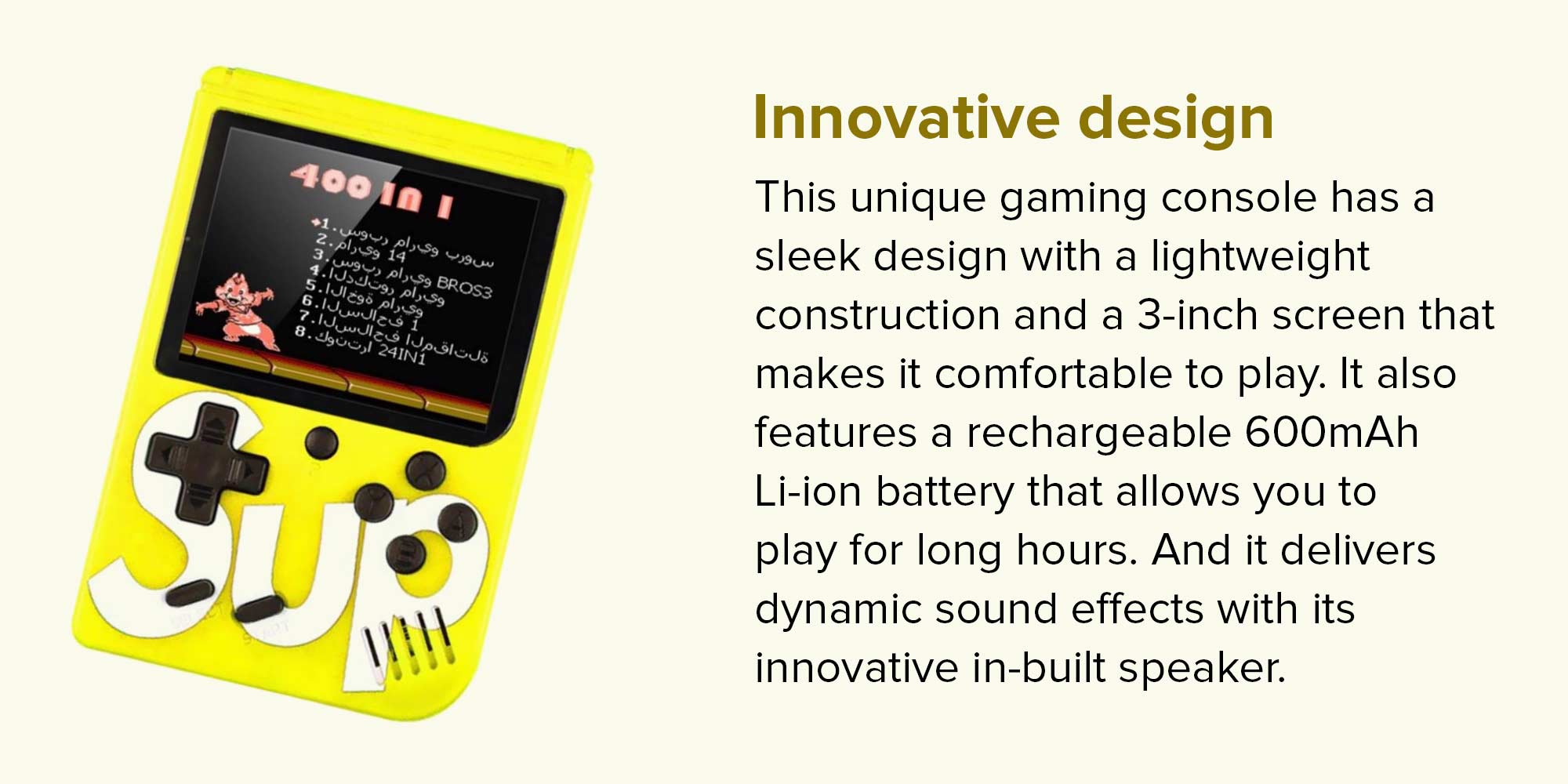 400-In-1 Portable Retro Handheld Gaming Console