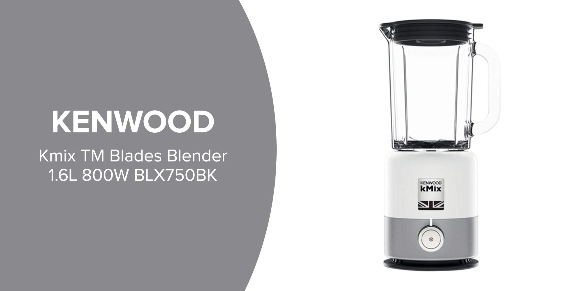 kMix Blender 1.6 L 800.0 W BLX750WH Cool White/Grey/Clear