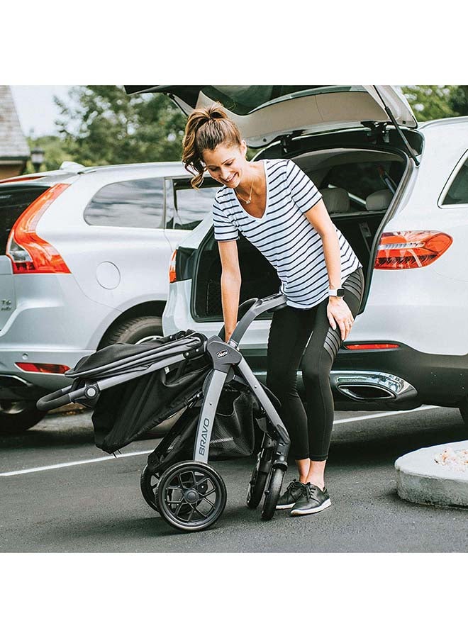 Bravo Travel System 0M-3Y,Includes The 1-Rated Keyfit® 30 Infant Car Seat With Stay-In-Car Base, One-Hand Smart Fold, 17.5 Kg. Camden